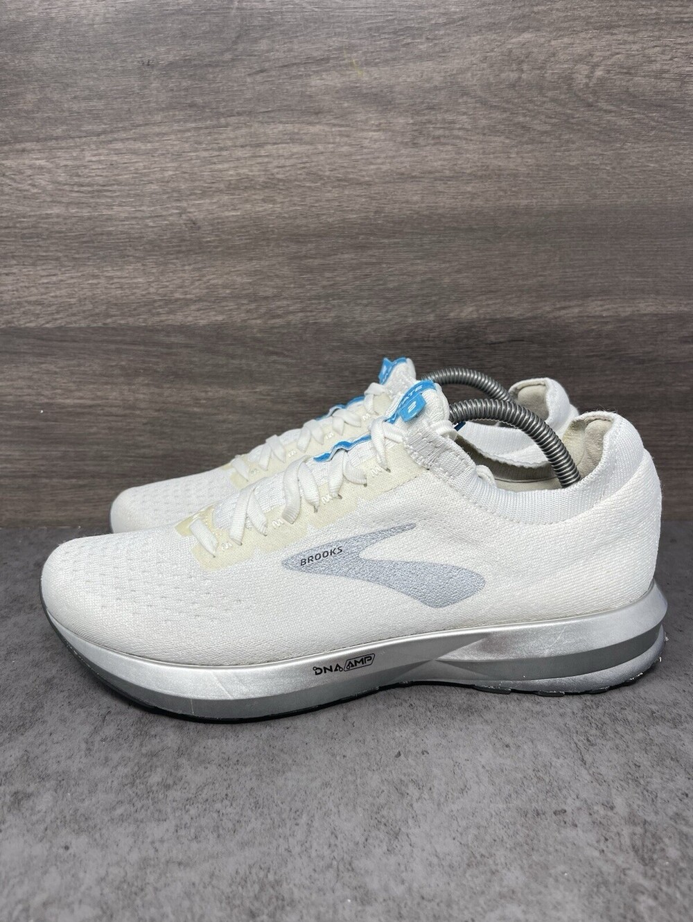 Brooks Hyperion Elite 2 White Silver Size 8 Mens Carbon Plate Racing Shoes